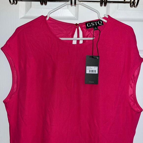 GSTQ Top Spin Dress in Pink Lux - Picture 4 of 9